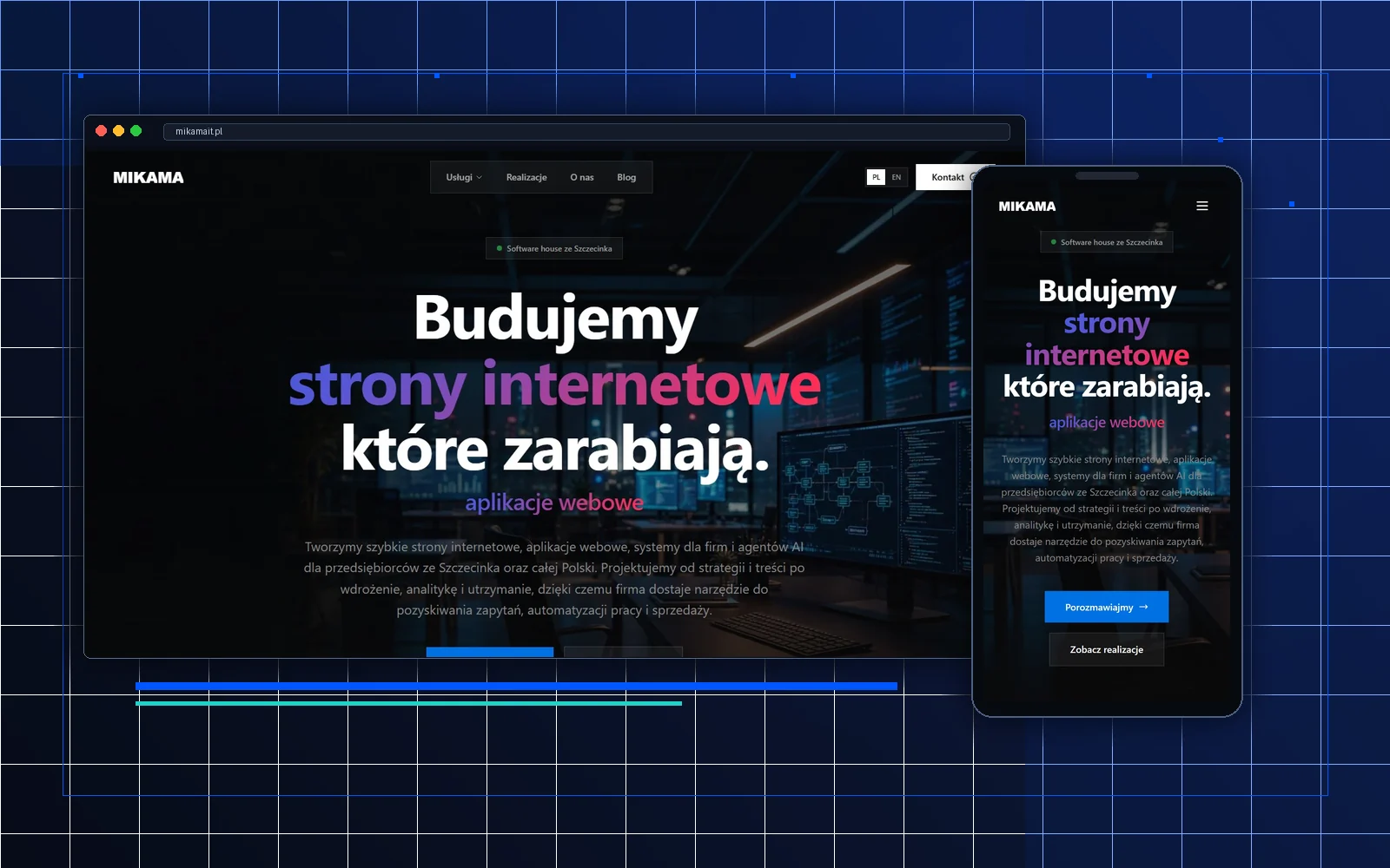 Realizacja MKM Labs: Mikamait.pl