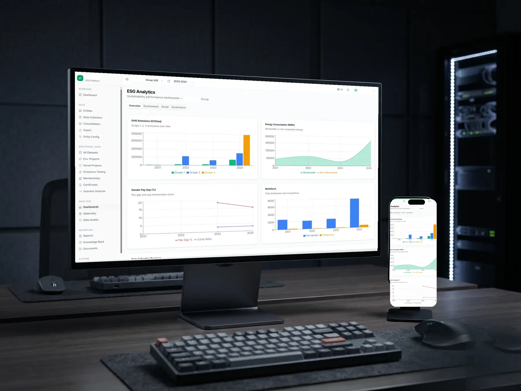 CSRD and ESRS reporting platform