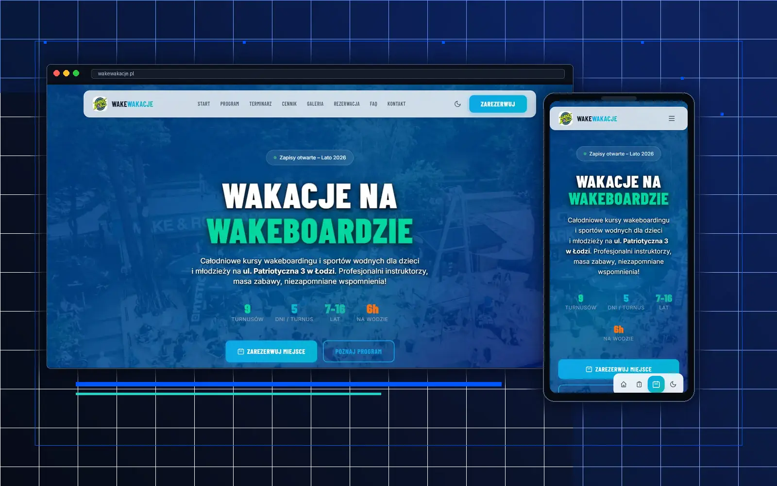 Realizacja MKM Labs: Wake Wakacje